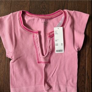 Urban Outfitters Pink Ribbed top